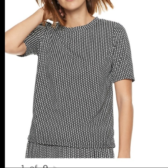 Pop sugar xxl black with white stars blouse - Picture 3 of 14